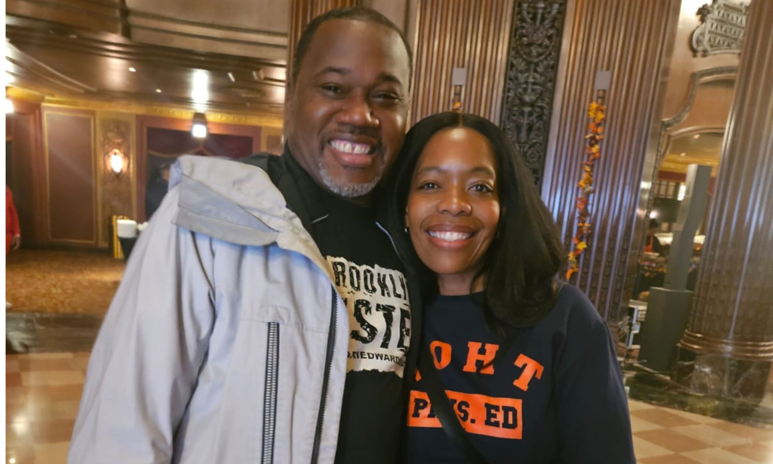 Khari Edward and Rita Joseph at Kings Theater for Thanksgiving Food Distribution.jpg