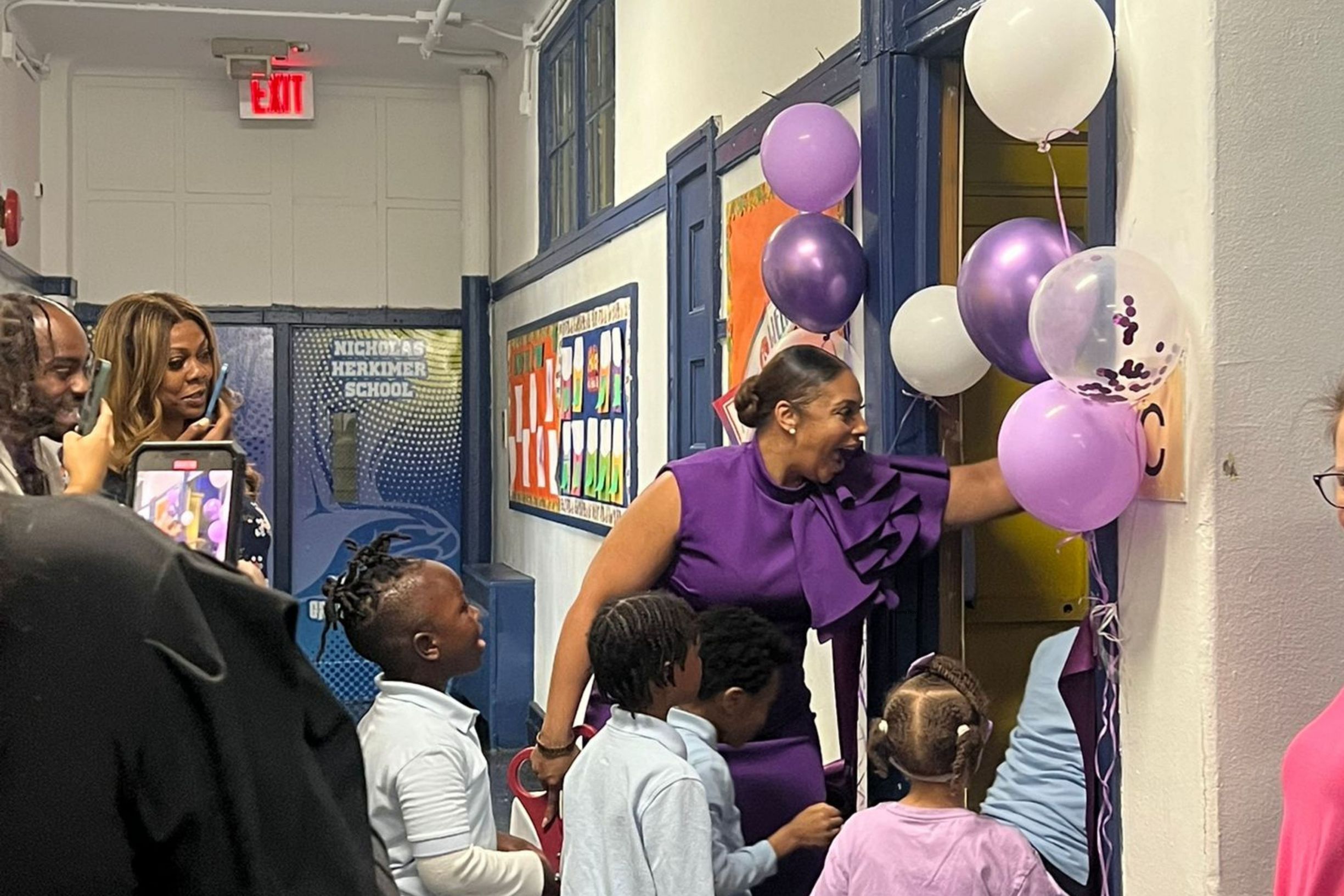 Students surprised with supplies for their resource room donated by Khari Edwards - 1